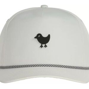 Bad Birdie Rope Hat Golf Cap Snap Back Off White Cream Washed Blue